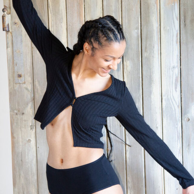 Lemahieu - Culotte menstruelle taille haute - Noir - Femme