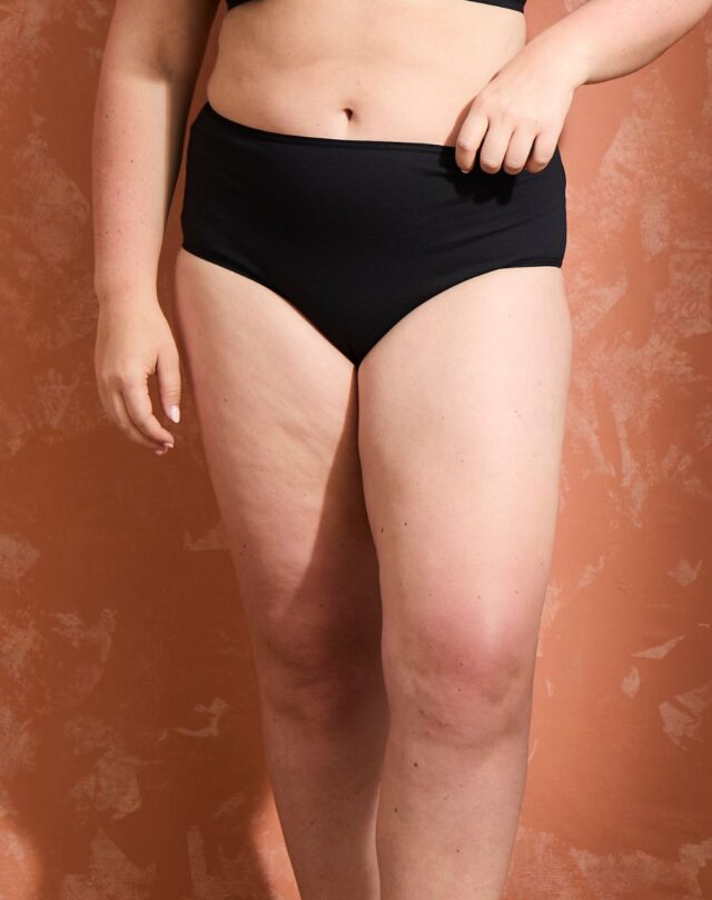 Lemahieu - Culotte taille haute en Coton BIO - Noir - Femme