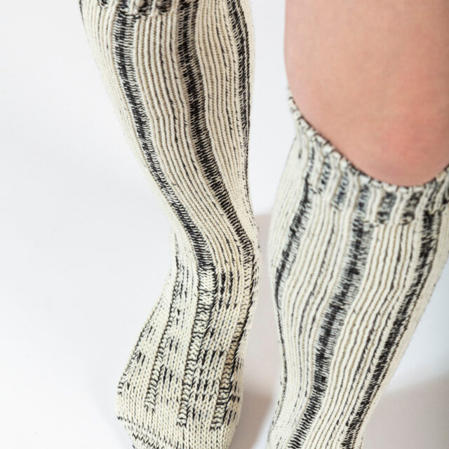 Ardelaine - Chaussettes épaisses hautes en laine et coton