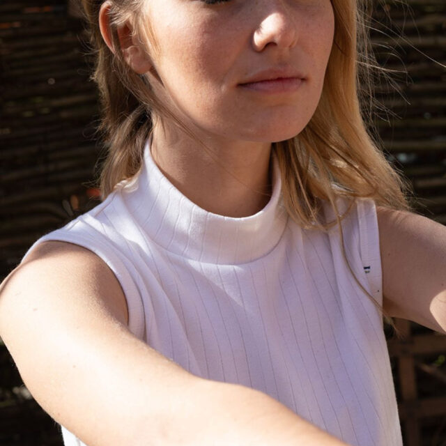 Lemahieu - Débardeur Laine & Coton - Blanc - Femme - Femme