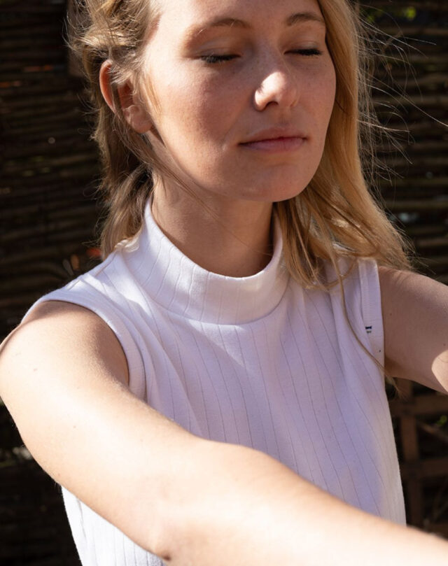 Lemahieu - Débardeur Laine & Coton - Blanc - Femme - Femme