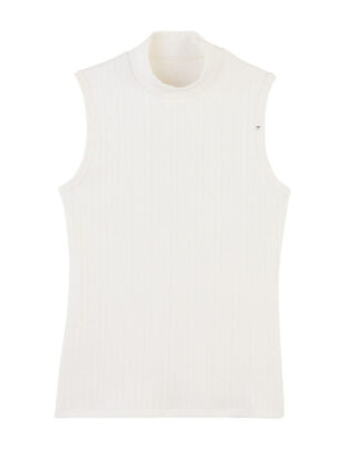 Maison Lemahieu - Débardeur Laine & Coton – Blanc – Femme – Femme