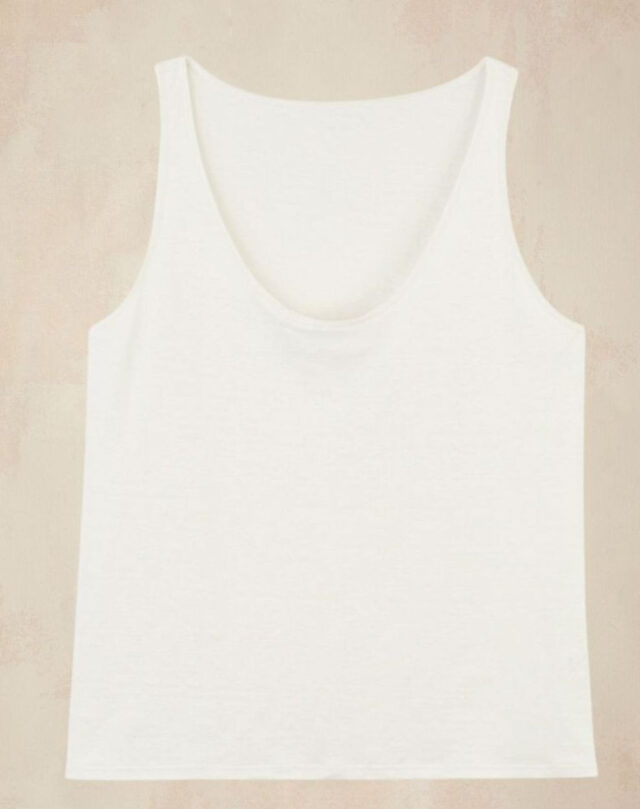 Lemahieu - Débardeur 100% Lin - Ecru - Femme - Blanc - Femme