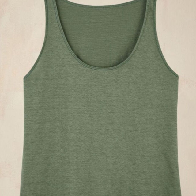 Lemahieu - Débardeur 100% Lin - Kaki - Femme - Femme