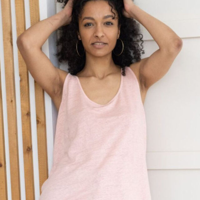 Lemahieu - Débardeur 100% Lin - Rose - Femme - Femme