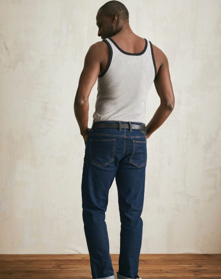 Lemahieu - Débardeur Marcel en Coton BIO - Gris - Terracotta - Homme