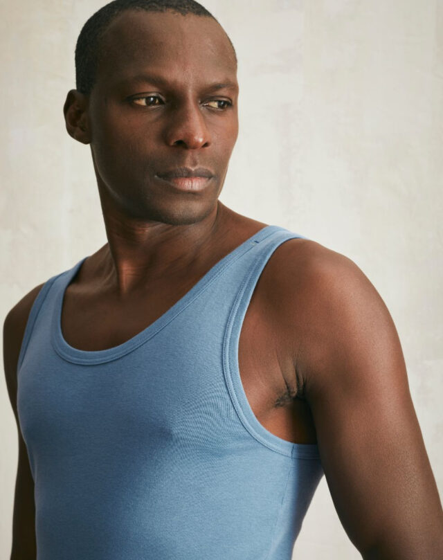 Lemahieu - Débardeur Marcel en Coton BIO - Bleu océan - Homme