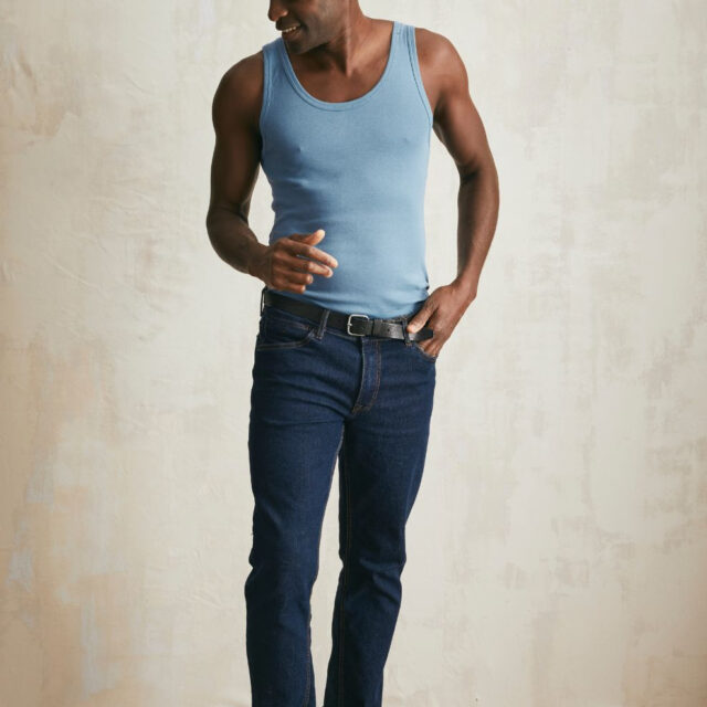 Lemahieu - Débardeur Marcel en Coton BIO - Bleu océan - Homme