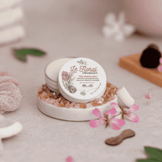 Déodorant solide certifié bio Le Floral par la marque Un Battement d’aile Un Battement d’aile - Déodorant solide certifié bio Le Floral