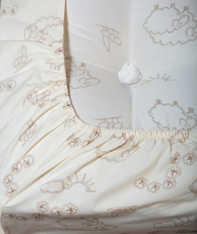 Ardelaine - Drap housse pour lit enfant 90x190cm en coton bio