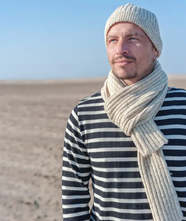 Ardelaine - Echarpe côtelée en laine