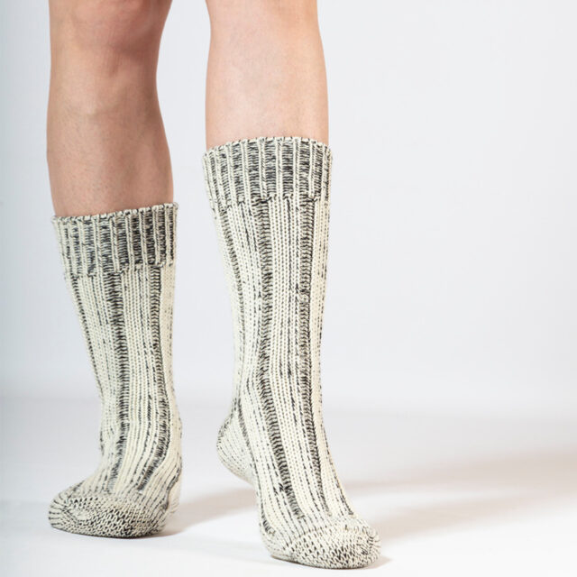 Ardelaine - Chaussettes épaisses courtes en laine & coton
