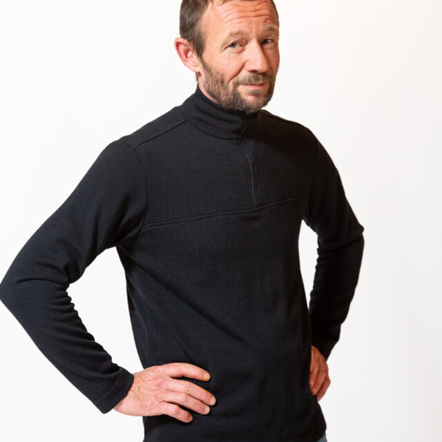 Ardelaine - Pull col zippé en laine mérinos