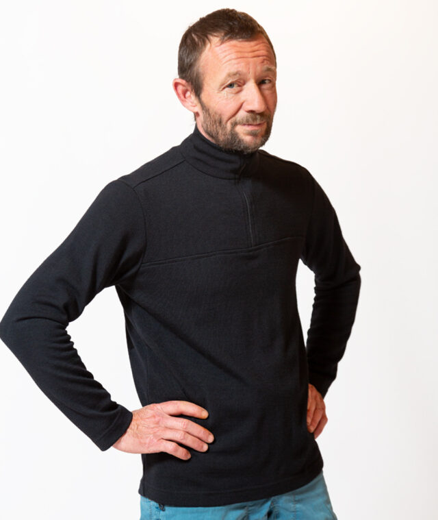 Ardelaine - Pull col zippé en laine mérinos