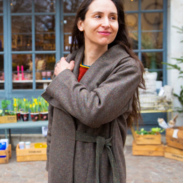 Ardelaine - Manteau en laine fin de collection - St Agreve