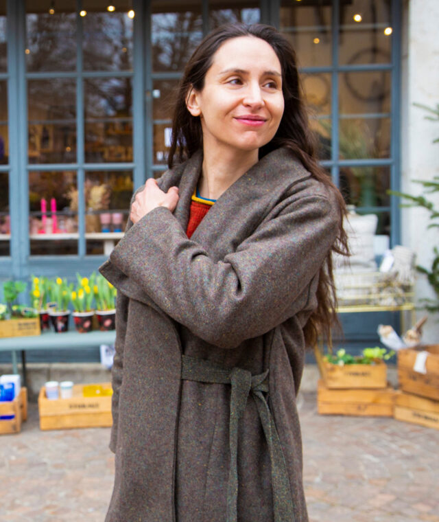 Ardelaine - Manteau en laine fin de collection - St Agreve