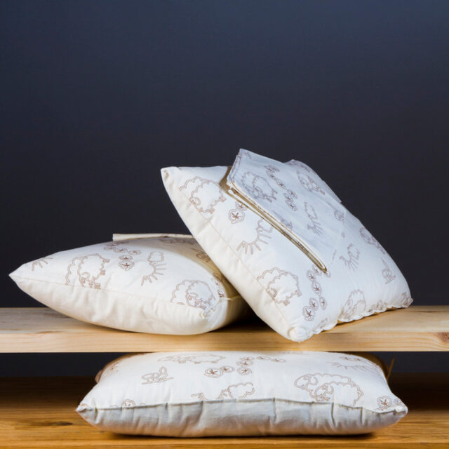 Ardelaine - Taie pour oreiller de voyage en coton bio