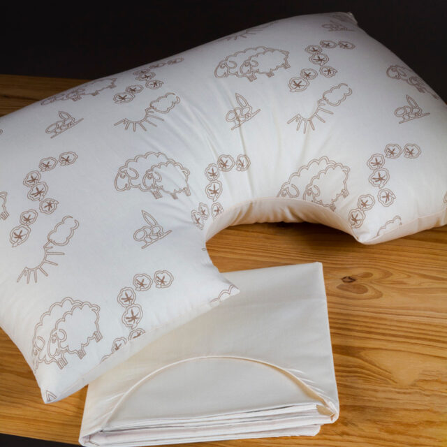 Ardelaine - Taie pour oreiller Demi-lune en coton bio