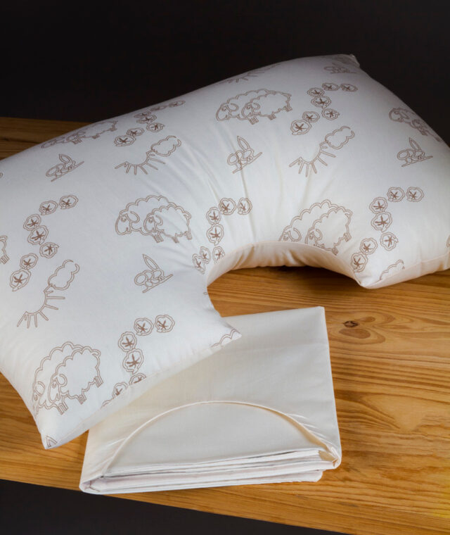 Ardelaine - Taie pour oreiller Demi-lune en coton bio