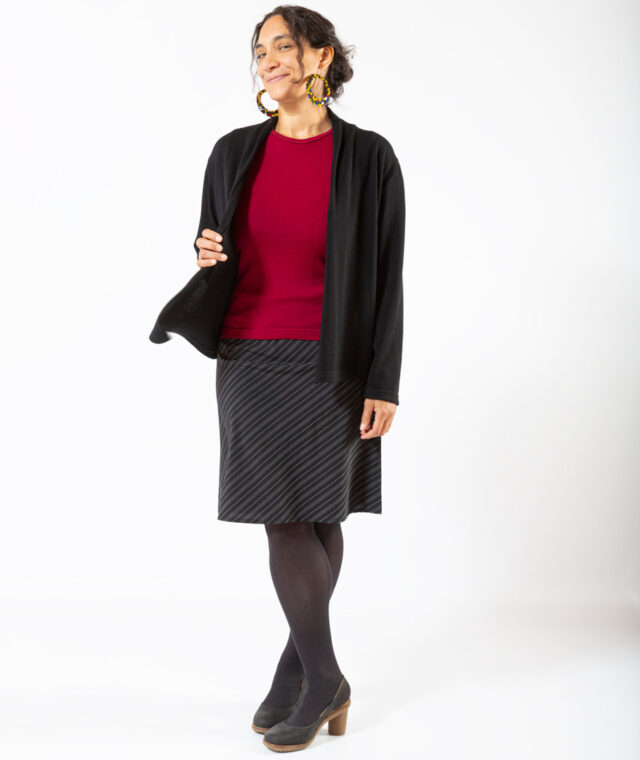 Ardelaine - Gilet châle en laine mérinos