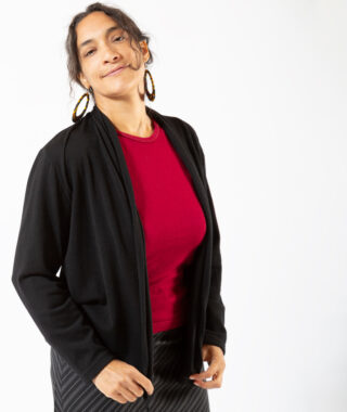 Ardelaine - Gilet châle en laine mérinos
