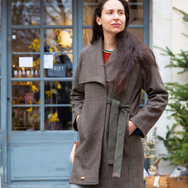 Ardelaine - Manteau en laine fin de collection - St Agreve
