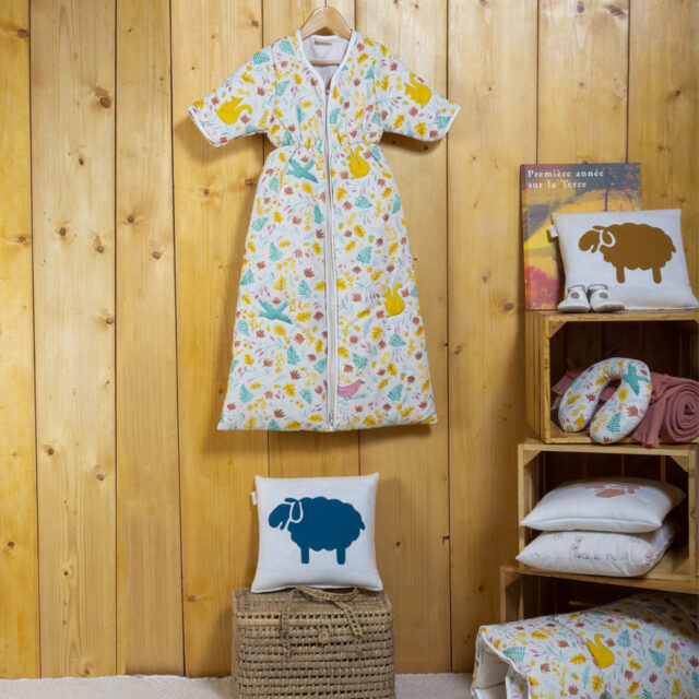 Ardelaine - Turbulette à manches en laine 6 mois/2 ans