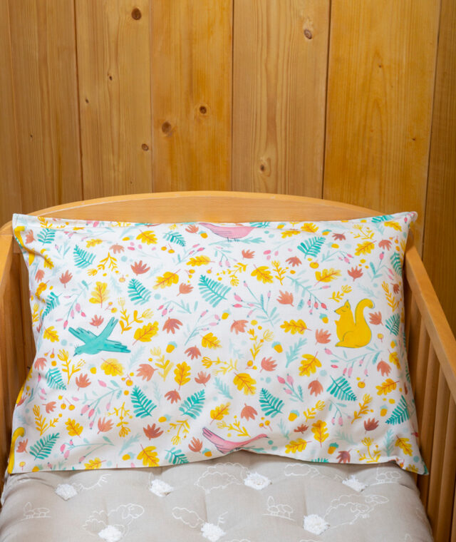 Ardelaine - Taie d'oreiller 40x60 pour enfant en coton bio
