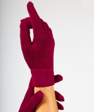 Ardelaine - Gants maille relief en laine mérinos