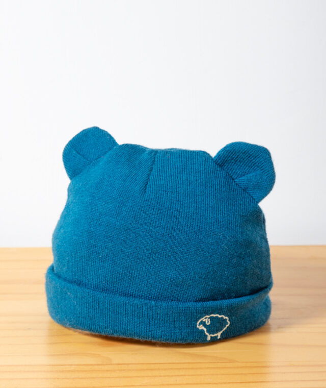 Ardelaine - Bonnet ourson en laine mérinos pour bébé