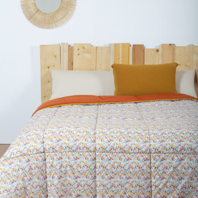 Ardelaine - Couverture piquée en laine - Vintage - motif Points