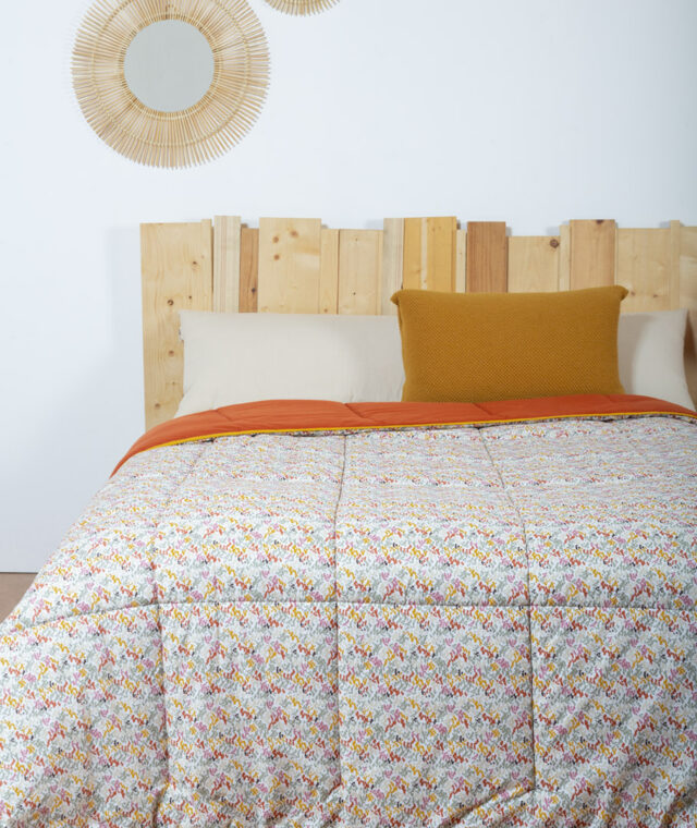 Ardelaine - Couverture piquée en laine - Vintage - motif Points