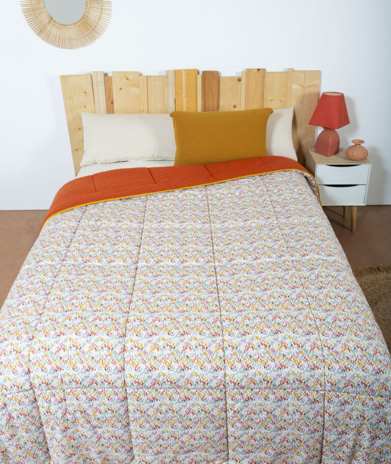 Ardelaine - Couverture piquée en laine - Vintage - motif Points