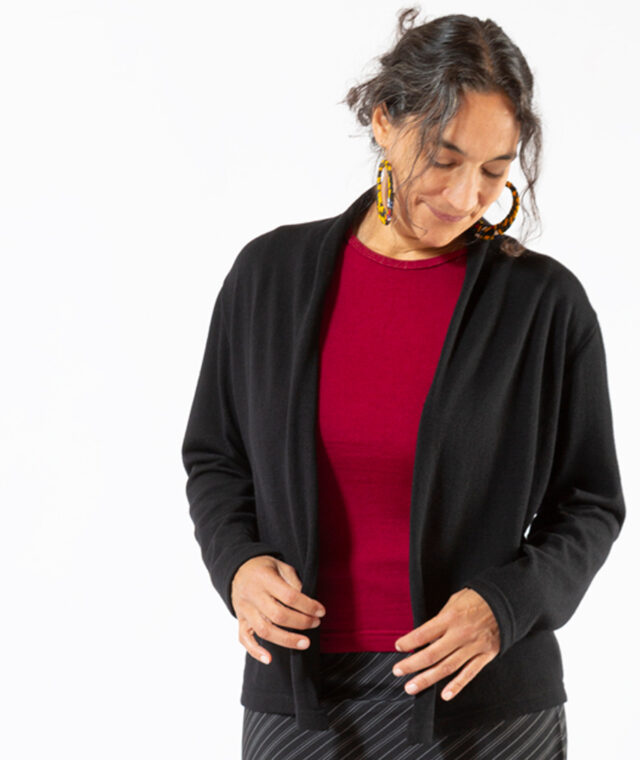 Ardelaine - Gilet châle en laine mérinos