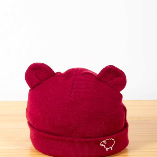 Ardelaine - Bonnet ourson en laine mérinos pour bébé