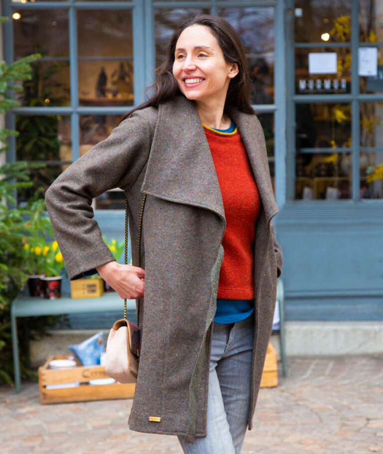 Ardelaine - Manteau en laine fin de collection - St Agreve