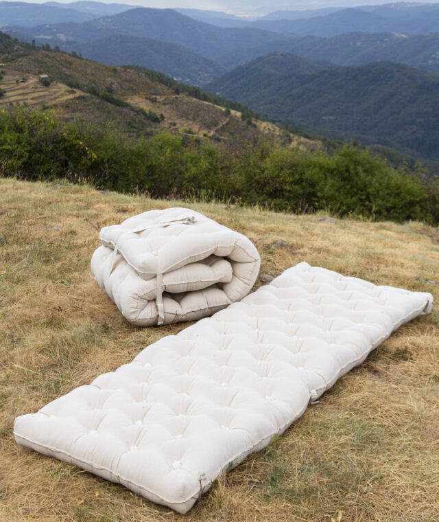 Ardelaine - Matelas d'appoint pliable en pure laine