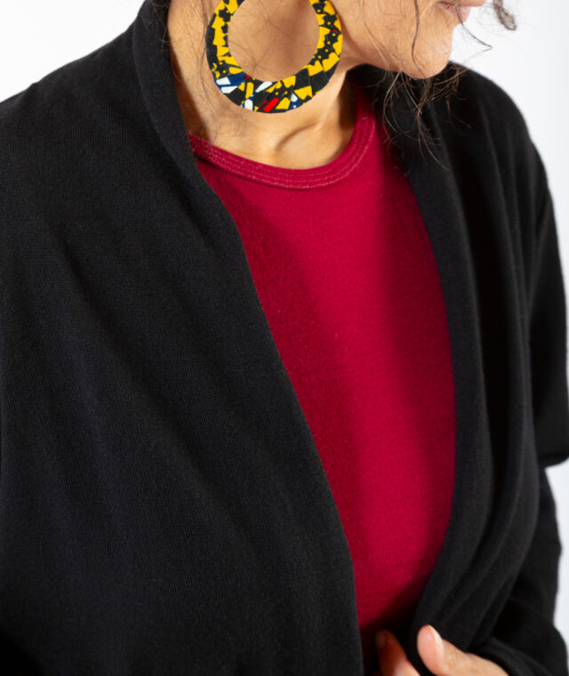 Ardelaine - Gilet châle en laine mérinos