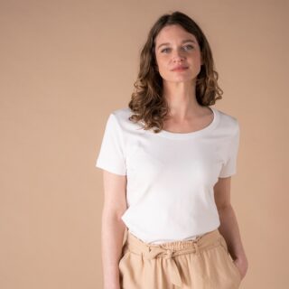 Le t-shirt en coton bio – Blanc par la marque Le t-shirt Propre Le t-shirt Propre - Le t-shirt en coton bio – Blanc