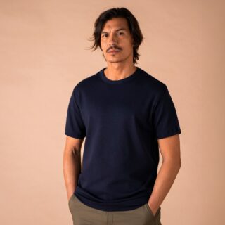 Le t-shirt Propre - Le t-shirt en coton bio  Bleu marine