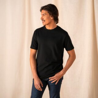 Le t-shirt Propre - Le t-shirt en coton bio  Noir
