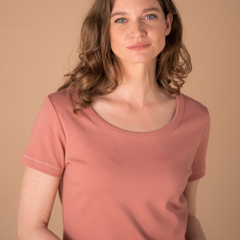 Le t-shirt Propre - Le t-shirt en coton bio - Vieux rose