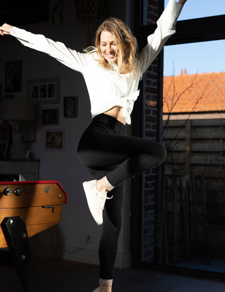 Lemahieu - Legging en Coton BIO - Noir - Femme - Femme