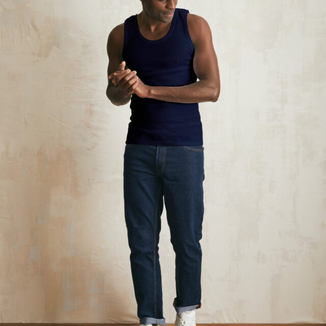 Lemahieu - 2x Débardeurs Marcel - Blanc + Marine - Homme