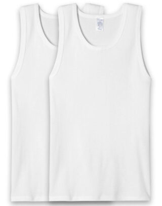 Maison Lemahieu - 2x Débardeurs Marcel – Blanc – Homme