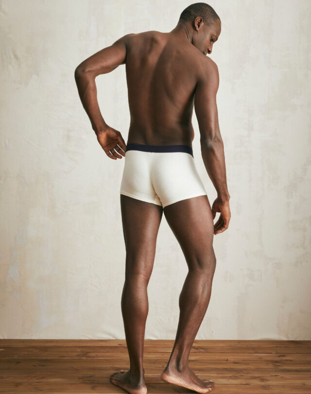 Lemahieu - 2x Boxers courts en Coton BIO - Naturel - Blanc - Homme