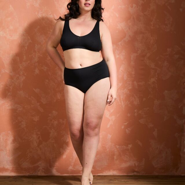 Lemahieu - 2x Brassières à pinces - Marine + Noir - Femme