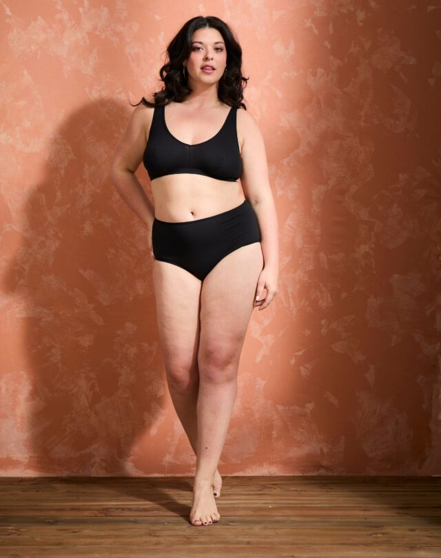 Lemahieu - 2x Brassières à pinces - Marine + Noir - Femme