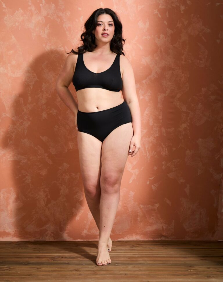 Lemahieu - 2x Brassières à pinces - Marine + Noir - Femme