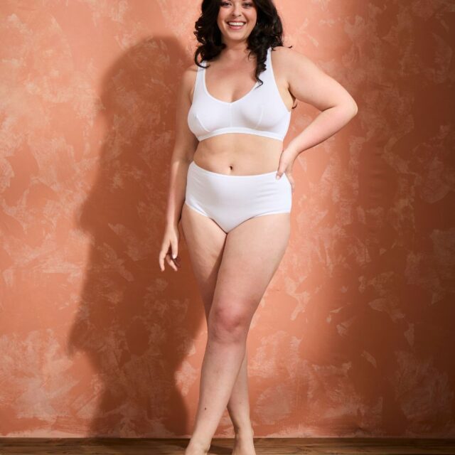 Lemahieu - 2x Brassières à pinces - Blanc + Marine - Femme